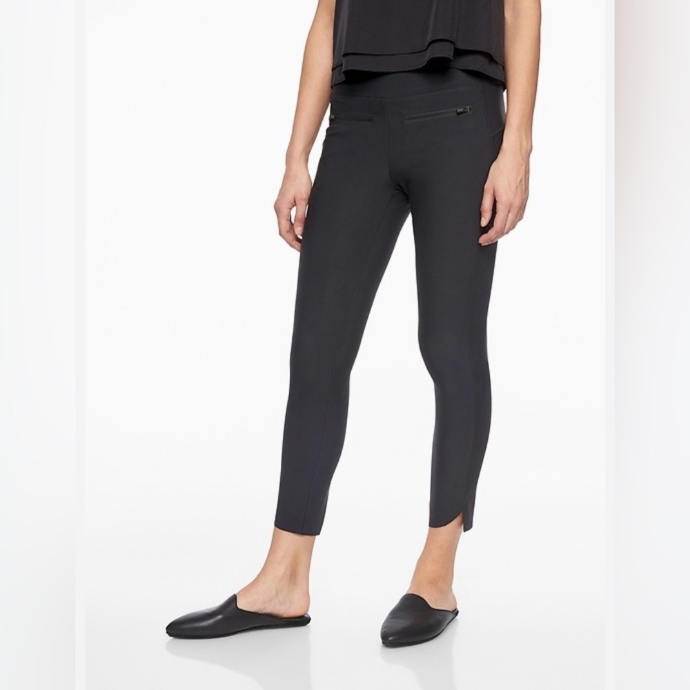 Athleta Charcoal Grey Stellar Crop Pant High Waisted Legging Women’s Sz Small